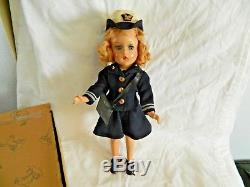 Vtg Composition Madame Alexander 1942 Military WAVE Officer Doll Original withBox