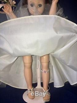 Vtg Madame Alexander 11.5 LISSY Bride Doll 1956 Complete Garter Shoes Box 1247