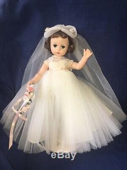 Vtg Madame Alexander 11.5 LISSY Bride Doll 1956 Complete Garter Shoes Box 1247