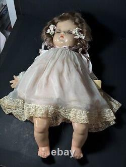 WOW NIB 1930s? 20 MADAME ALEXANDER Composition & Cloth Doll FLIRTY EYES Crier