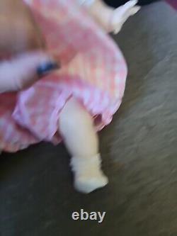 Working! 1965 Madame Alexander Puddin Baby Doll Blonde Pink Dress 20